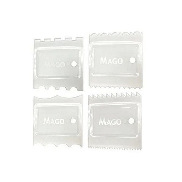 Kit Mini Espátula Decorativa Cristal 4 pçs Mago