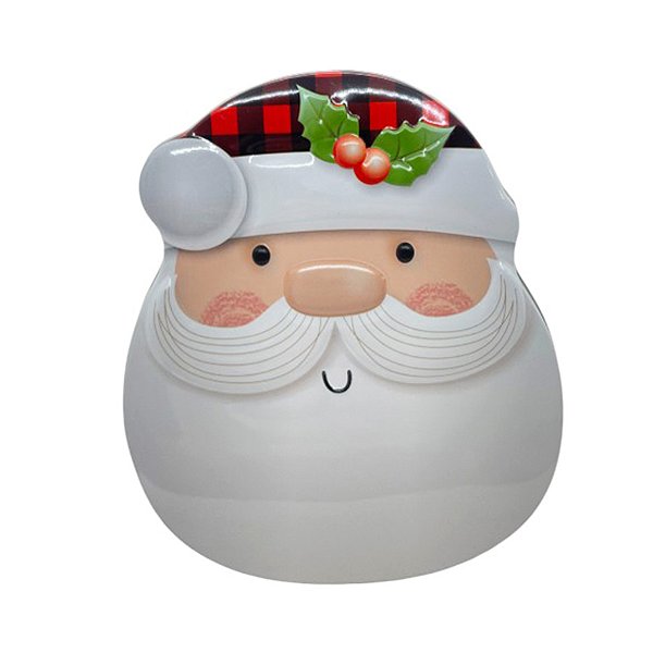 Lata de Metal de Natal - Papai Noel - 10,5x12,5x5cm - 1 unidade - Rizzo