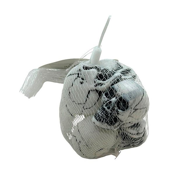 Mini Caveiras de Halloween - 5cm - 6 unidades - Rizzo
