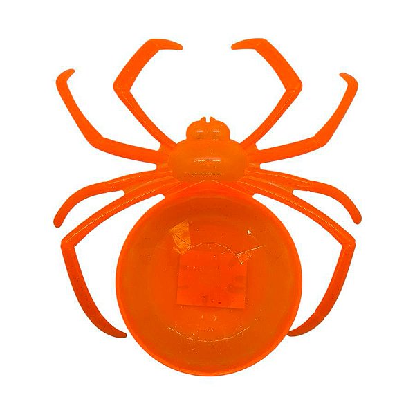 Porta Doces - Aranha - Laranja - 23cm - 1 unidade - Rizzo