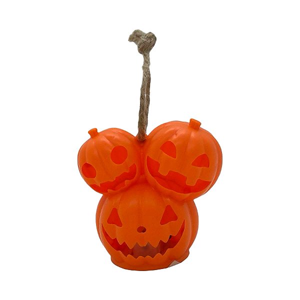 Enfeite Decorativo de Halloween - Trio Abóbora Mini Vela com Luz - 7cm - 1 unidade - Rizzo