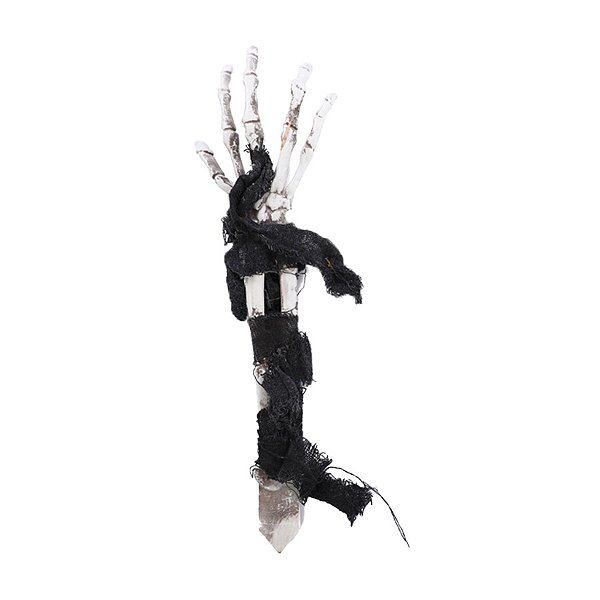 Adereço de Halloween - Mãos de Esqueleto Atadura - Azul - 43cm - 1 unidade - Cromus - Rizzo