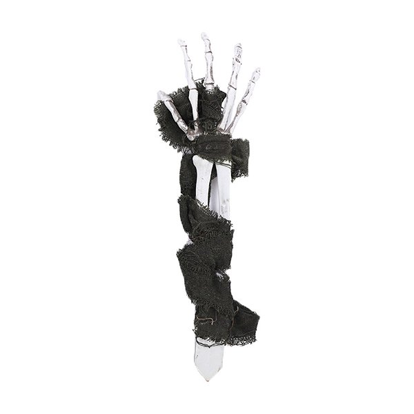 Adereço de Halloween - Mãos de Esqueleto Atadura - Verde - 43cm - 1 unidade - Cromus - Rizzo
