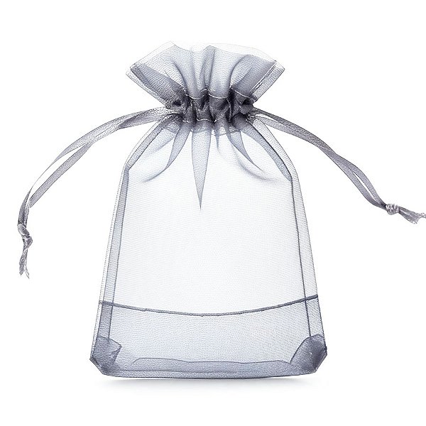 Saquinho de Organza - Cinza - 17x30cm - 10 unidades - Rizzo