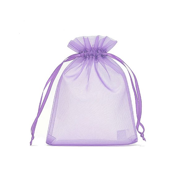 Saquinho de Organza - Lilás - 9x12cm - 10 unidades - Rizzo