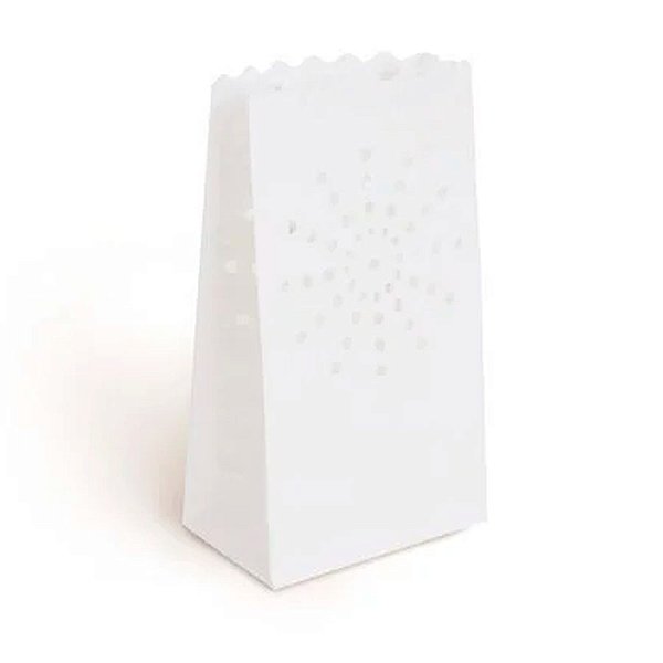 Luminaria de Papel para Jardim - 25,5x14,5x9cm - 8 unidades - Cromus - Rizzo