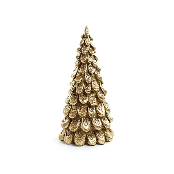 Pinheiro de Resina - Ouro - 30,5cm - 1 unidade - Cromus - Rizzo