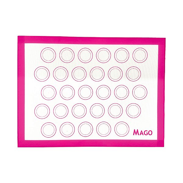 Tapete Culinário de Fibra de Vidro para Macarons - 40x30cm - 1 unidade - Mago - Rizzo