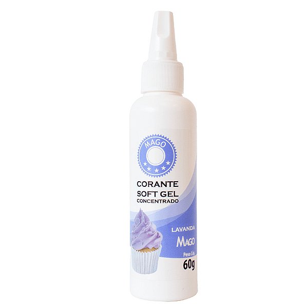 Corante SoftGel Lavanda - 60g - 1 unidade - Mago - Rizzo