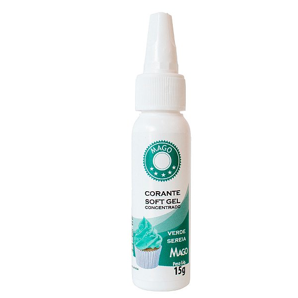 Corante SoftGel Verde Sereia - 15g - 1 unidade - Mago - Rizzo