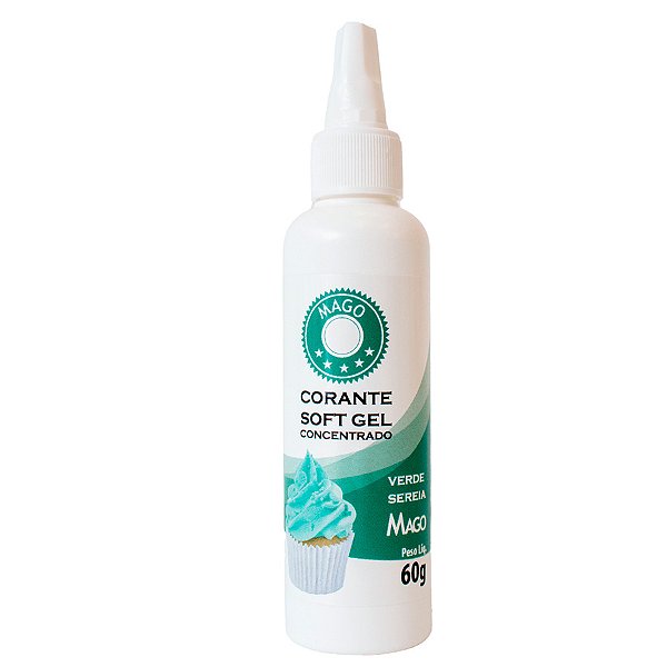 Corante SoftGel Verde Sereia - 60g - 1 unidade - Mago - Rizzo
