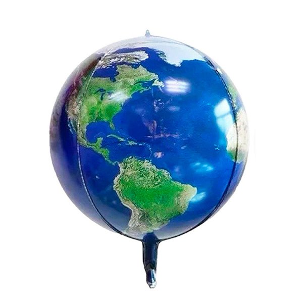 Balão de Festa Microfoil 22'' 55cm - Planeta Terra - 1 unidade - Rizzo