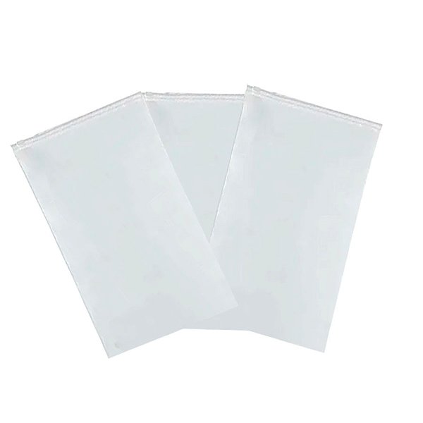 Saco Trilho Zip Transparente - 8x21cm - 100 unidades - Rizzo