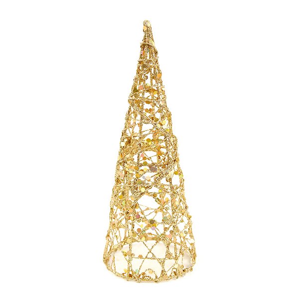 Arvore de Natal Ouro - 15cm - 1 unidade - Cromus - Rizzo