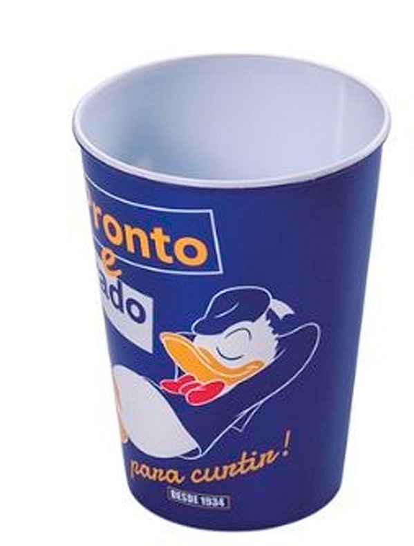 Copo de Plástico Pato Donald Pronto e Preparado - 320ml - 1 unidade - Plasútil - Rizzo