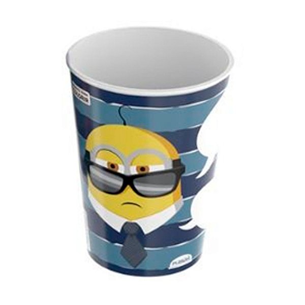 Copo de Plástico Minions Óculos Bravo - 320ml - 1 unidade - Plasútil - Rizzo