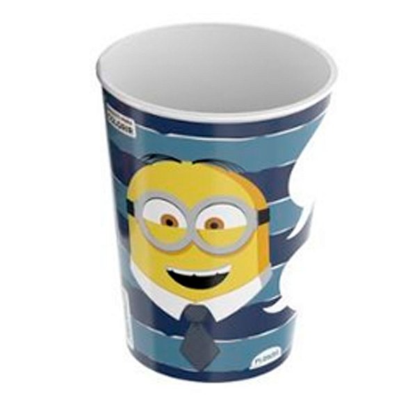 Copo de Plástico Minions Feliz - 320ml - 1 unidade - Plasútil - Rizzo