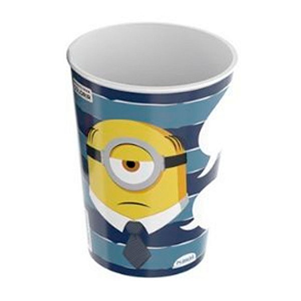 Copo de Plástico Minions Bravo - 320ml - 1 unidade - Plasútil - Rizzo