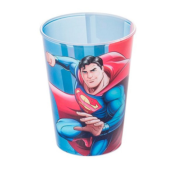 Copo de Plástico Superman - 320ml - 1 unidade - Plasútil - Rizzo