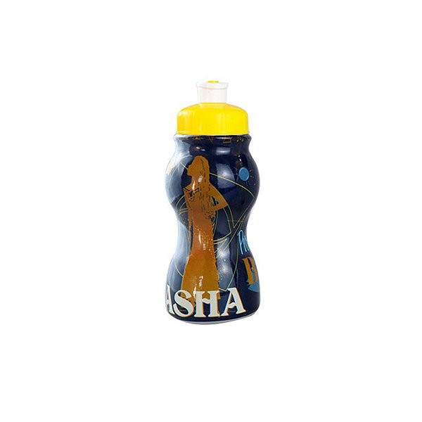Garrafa Squeeze Sleeve com Tampa Amarela - Wish - 250ml  - 1 unidade - Plasútil - Rizzo