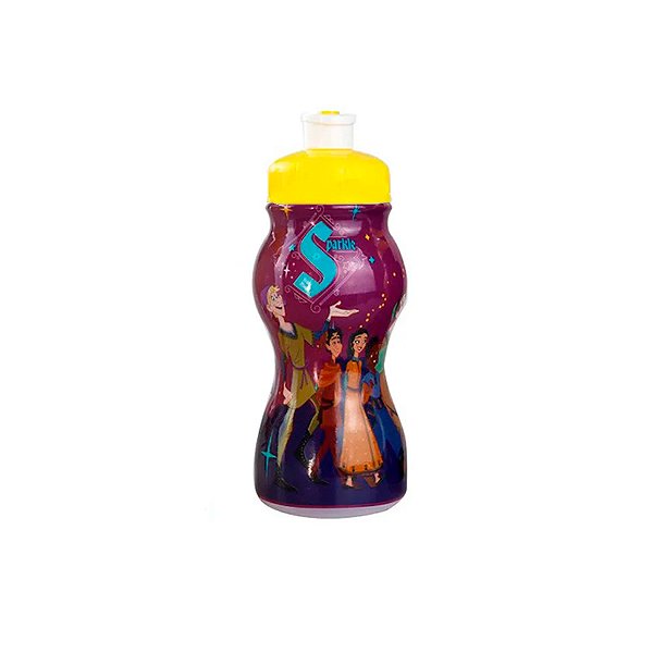 Garrafa Squeeze Sleeve com Tampa Amarela - Wish - 250ml  - 1 unidade - Plasútil - Rizzo