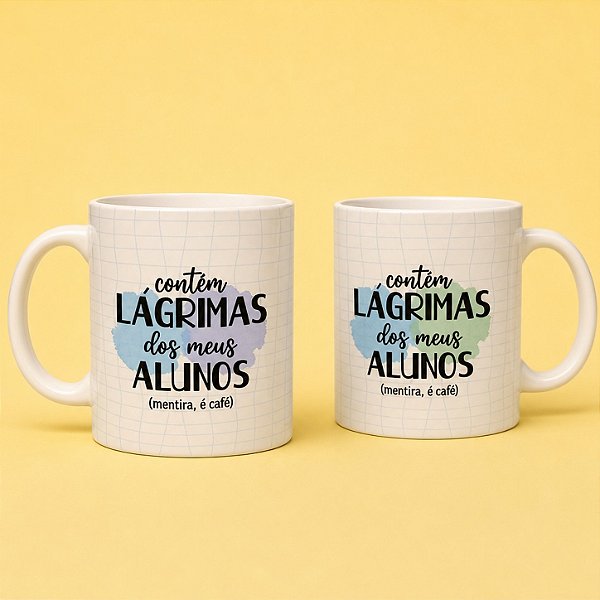 Caneca de Porcelana Lágrimas dos Alunos - 1 unidade - Rizzo