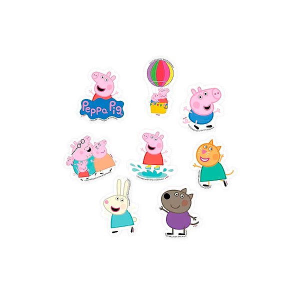 Pick Decorativo - Peppa Pig Clássica - 8 unidades - Regina  - Rizzo