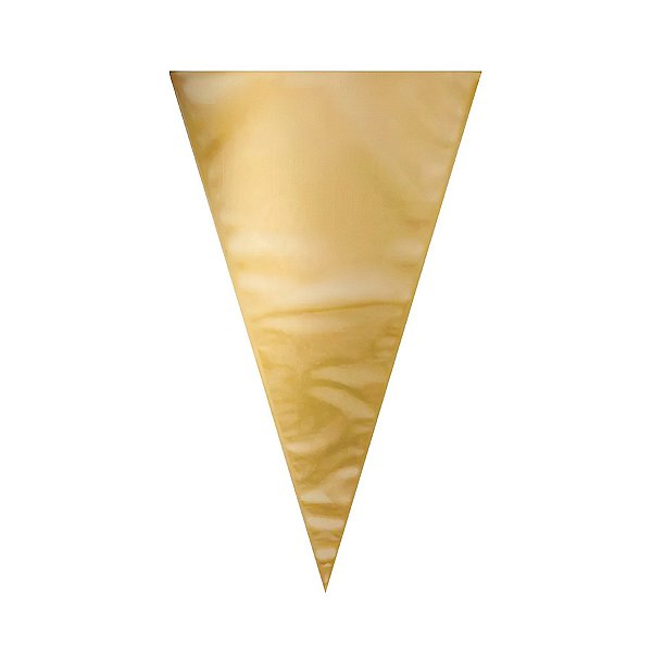 Cone para Festa - Ouro - 18x30cm - 1 unidade - Cromus - Rizzo