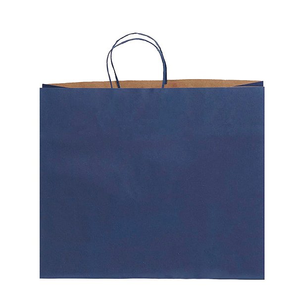 Sacola de Papel - 39,5x13,5x33cm - Azul - Ref.2699 - 10 unidades - WMA - Rizzo