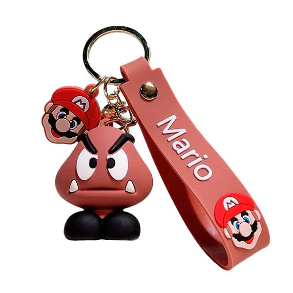 Chaveiro com Alça Marrom - Goomba - 7cm - 1 unidade - Rizzo