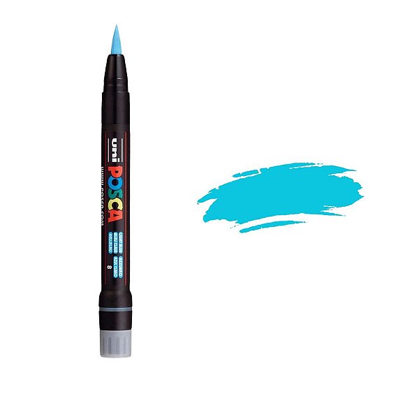 Caneta Posca PCF-350 1-10mm - Azul Claro - 1 unidade - Posca - Rizzo