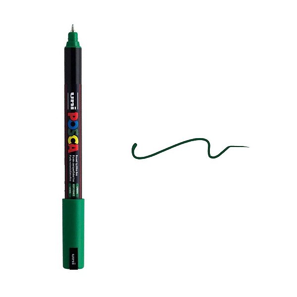 Caneta Posca PC-1MR 0,7mm - Verde  - 1 unidade - Posca - Rizzo