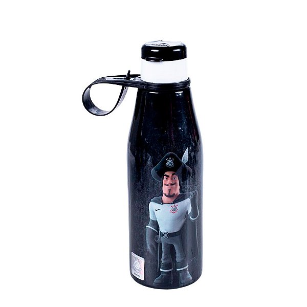 Garrafa Abre Fácil - Corinthians Máscote - 530ml - 1 unidade - Plasútil - Rizzo