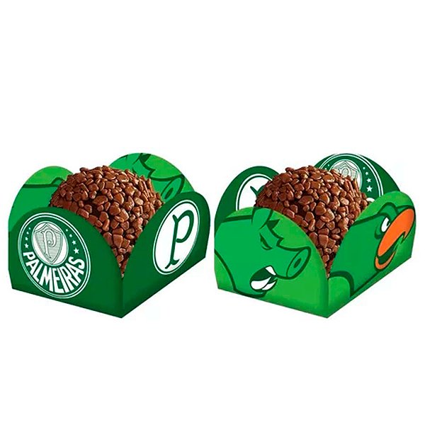 Forminhas para Doces 4 Pétalas - Palmeiras - 3,3x3,3cm - 40 unidades - Festcolor - Rizzo