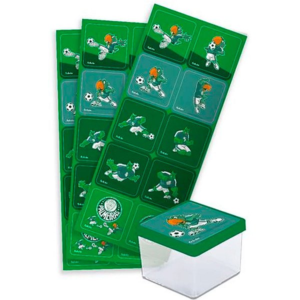 Adesivo Quadrado - Palmeiras - 30 unidades - Festcolor - Rizzo