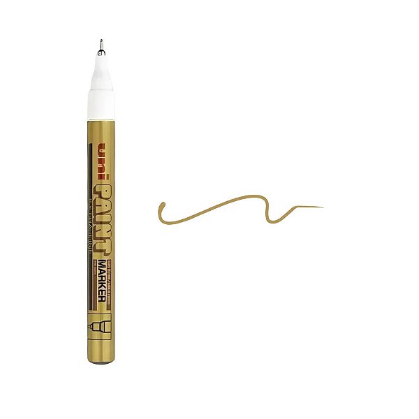 Caneta Posca Permanente PX-203 0.8mm - Ouro - 1 unidade - Posca - Rizzo