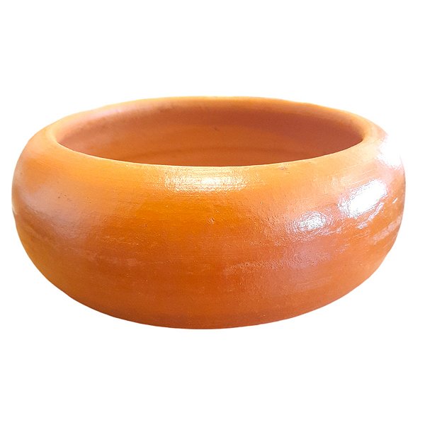 Bacia de Cerâmica Rustica Marrom G - 21x8cm - 1 unidade - Rizzo