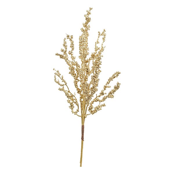 Galho Decorativo - Frutas Douradas - 58cm - 1 unidade - Cromus - Rizzo