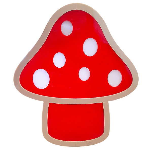 Bandeja Decorativa - Cogumelo -  21x24cm - 1 unidade - Rizzo