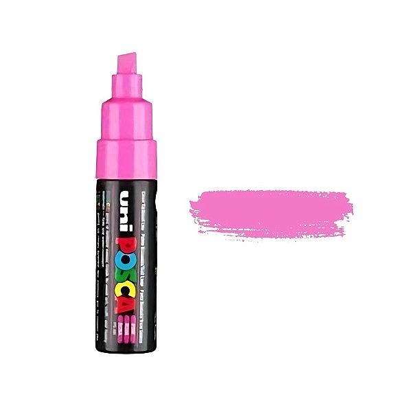 Caneta Posca PC-8K 8.0mm - Rosa - 1 unidade - Posca - Rizzo