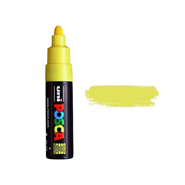 Caneta Posca PC-7M 5.5mm - Amarela - 1 unidade - Posca - Rizzo