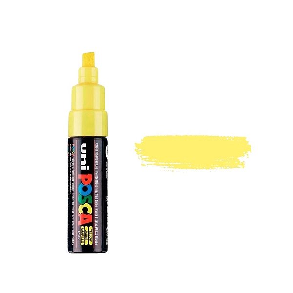 Caneta Posca PC-8K 8.0mm - Amarelo - 1 unidade - Posca - Rizzo