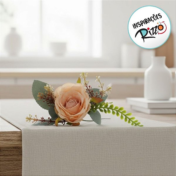 Flor Decorativa Artificial - Rosa - 21cm - 1 unidade - Cromus - Rizzo