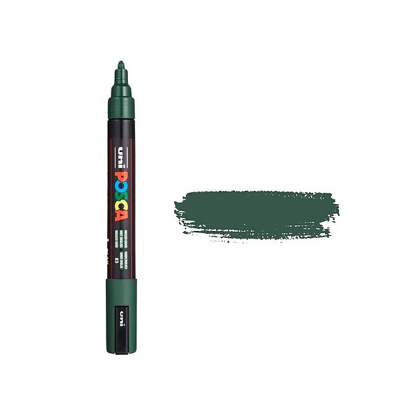 Caneta Posca PC-5M 2.5mm - Verde Ingles - 1 unidade - Posca - Rizzo