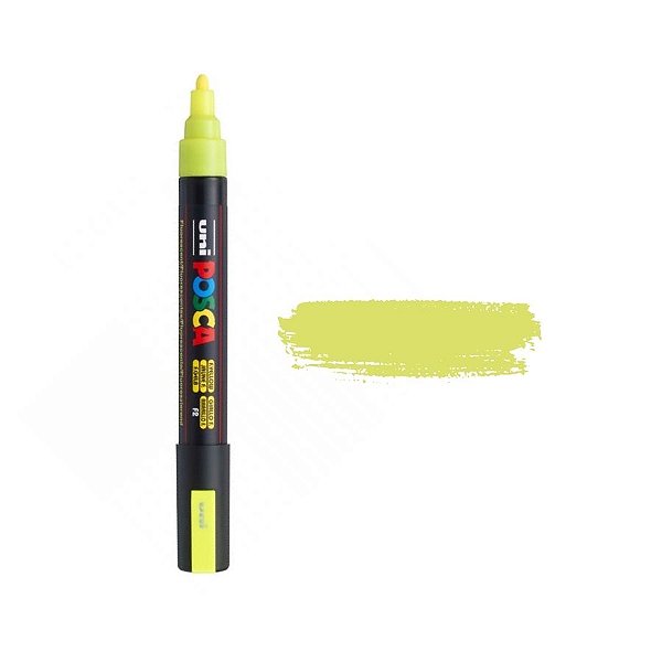 Caneta Posca PC-5M 2.5mm - Amarelo Flourescente - 1 unidade - Posca - Rizzo