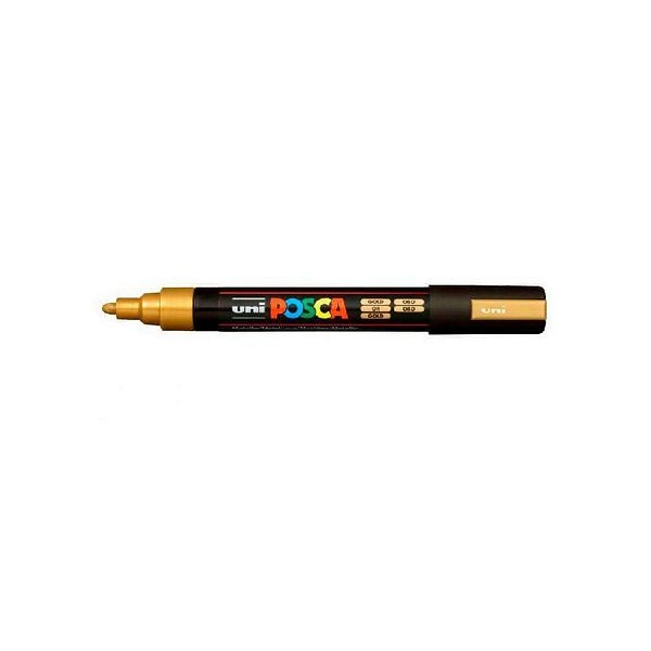 Caneta Posca PC-5M 2,5mm Gold - 01 unidade - Uni Posca