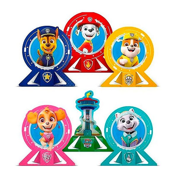 Decoração de Mesa - Patrulha Canina - 20x17cm - 6 unidades - Regina - Rizzo