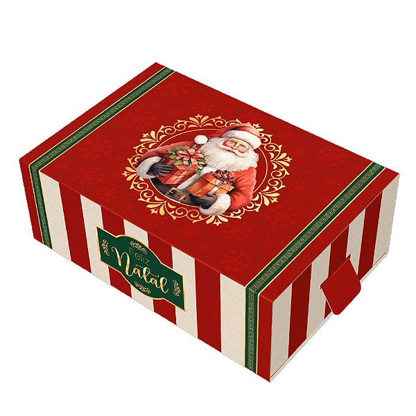 Caixa Gaveta - Natal Noel - 10 unidades - Ideia Embalagens - Rizzo