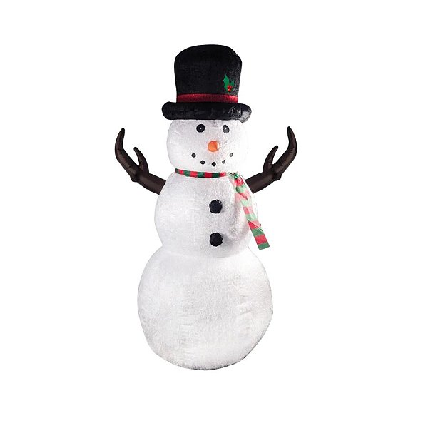 Boneco De Neve Premium Gigante Inflável Com Led - Bivolt - 2,6m - 1 unidade - Cromus - Rizzo