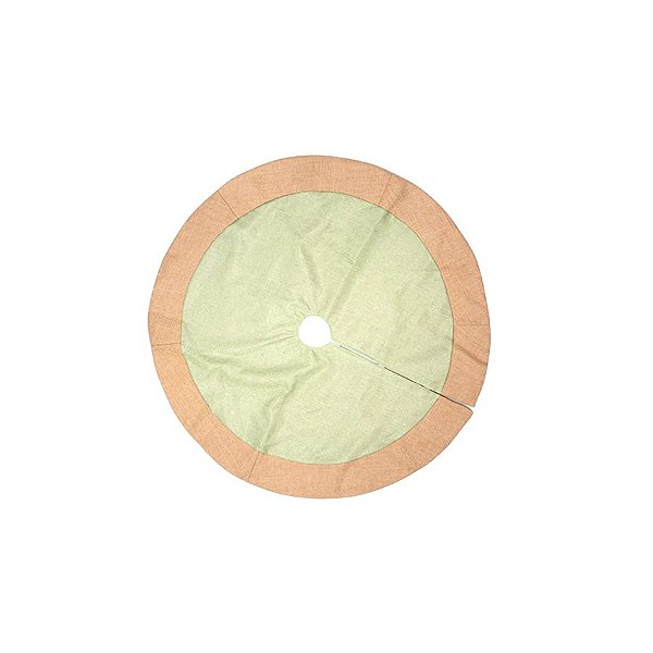 Saia Para Árvore De Natal - Juta e Verde - 75cm - 1 unidade - Cromus - Rizzo